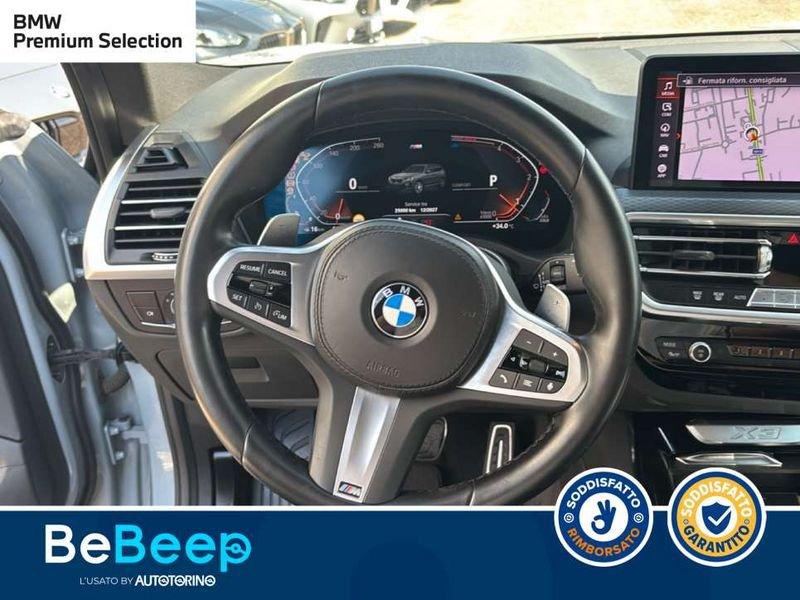 BMW X3 XDRIVE20D MHEV 48V MSPORT AUTO