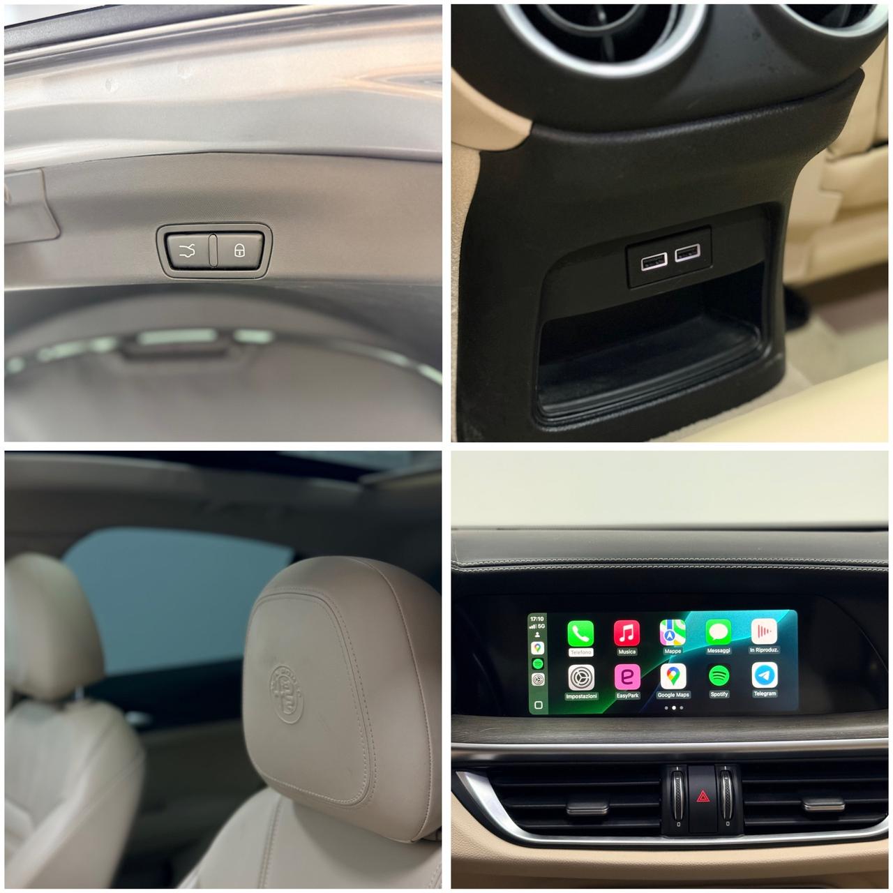 Alfa Romeo Stelvio 2.0 Turbo 280 CV AT8 Q4 B-Tech 11/2018 TETTO RADAR