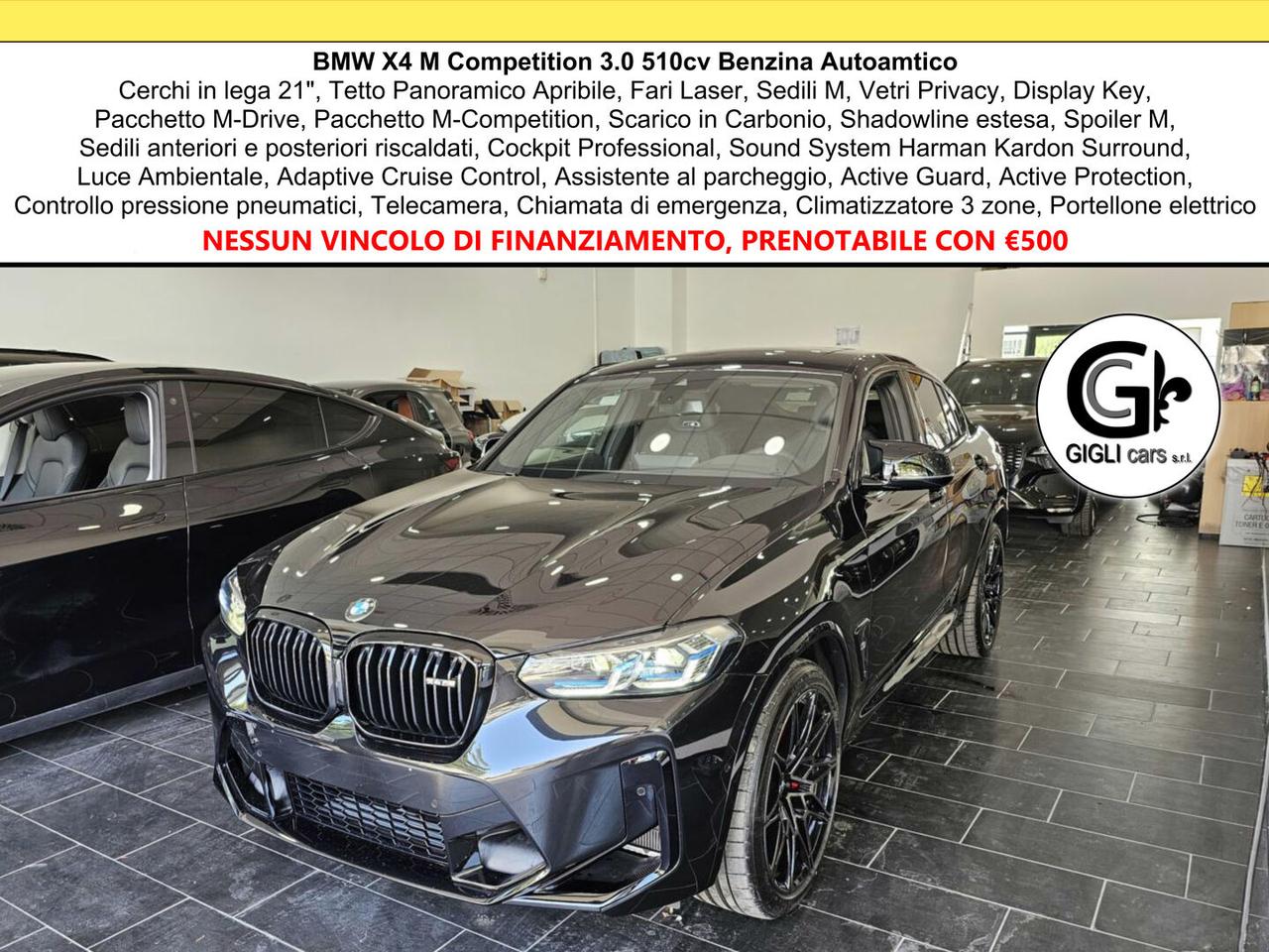 BMW X4 M Competition Tetto Navi C.21 Laser Camera HarmanK