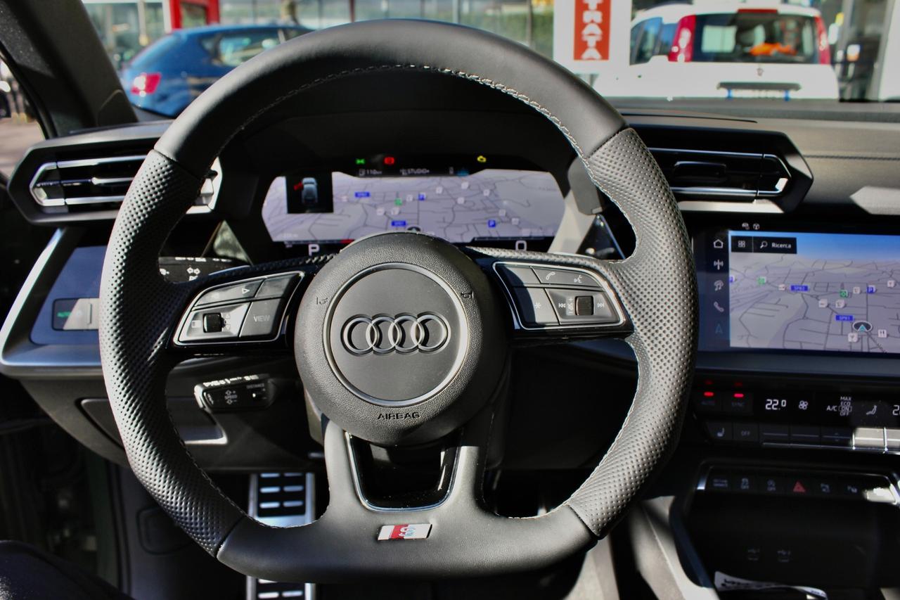 Audi S3 SB TFSI QUATTRO STR TETTO APRIBILE PANORAMICO INTERNI SPORTIVI S LINE 4X4