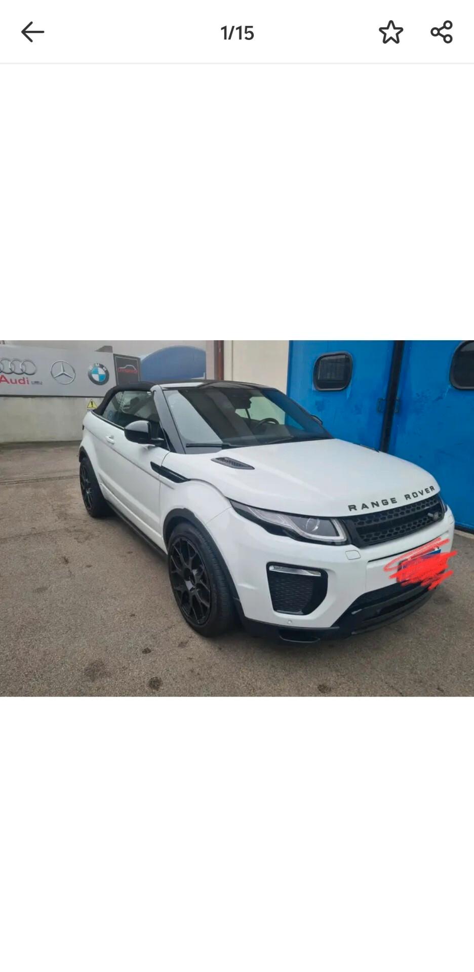 Land Rover Range Rover Evoque Range Rover Evoque 2.0 TD4 180 CV Convertibile HSE Dynamic