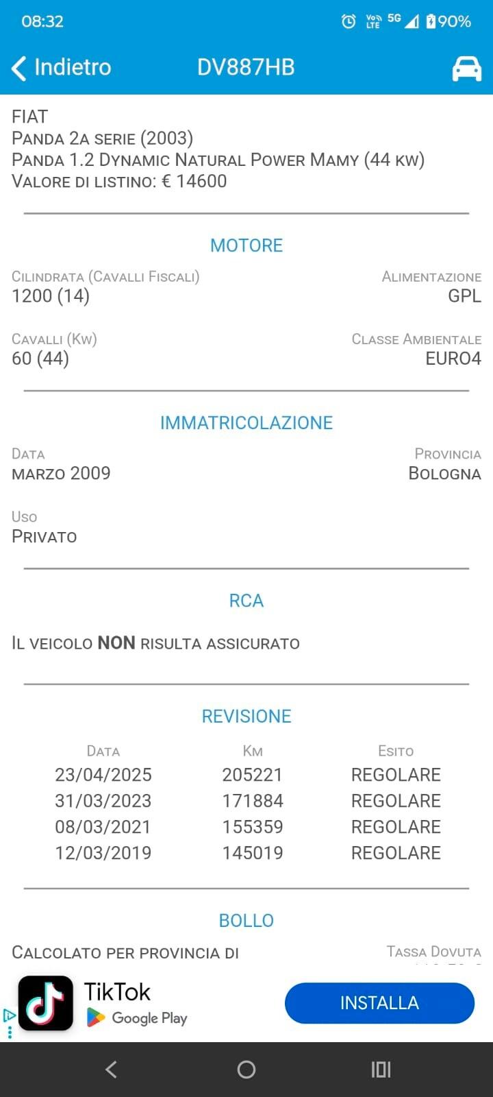 Fiat Panda 1.2 Dynamic Natural Power