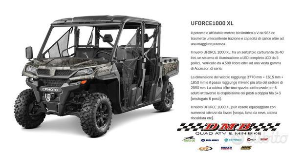 QUADRICICLO - UTV TARGA-AGRICOLA - 6 POSTI - 4X4 - PROMO KM 0