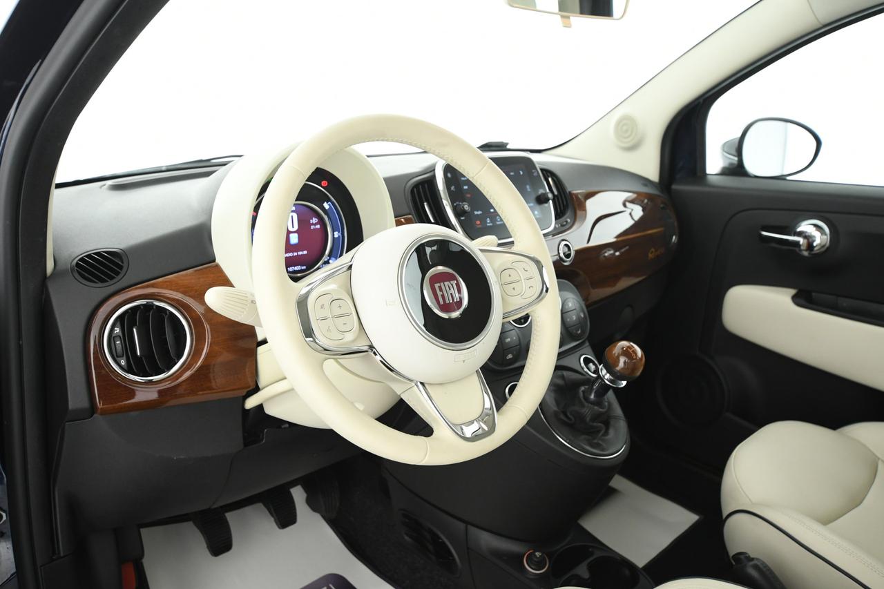 FIAT 500 1.2 Riva 69cv PELLE+DECAPPOTTABILE+NEOPATENTATI