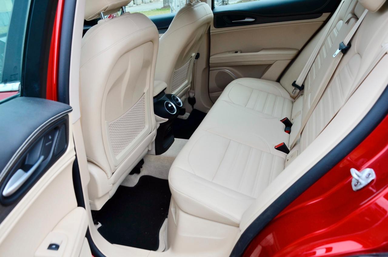 ALFA ROMEO STELVIO 2.2 t 6C VILLA D'ESTE Q4 210cv AUT, ROSSO ETNA, UNICOPROPRIETARIO, SERVICE UFFICIALI, EURO 6D, 21", PERMUTE