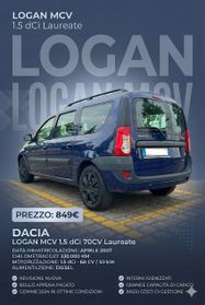Dacia Logan MCV 1.5 dCi 70CV 5 posti Lauréate