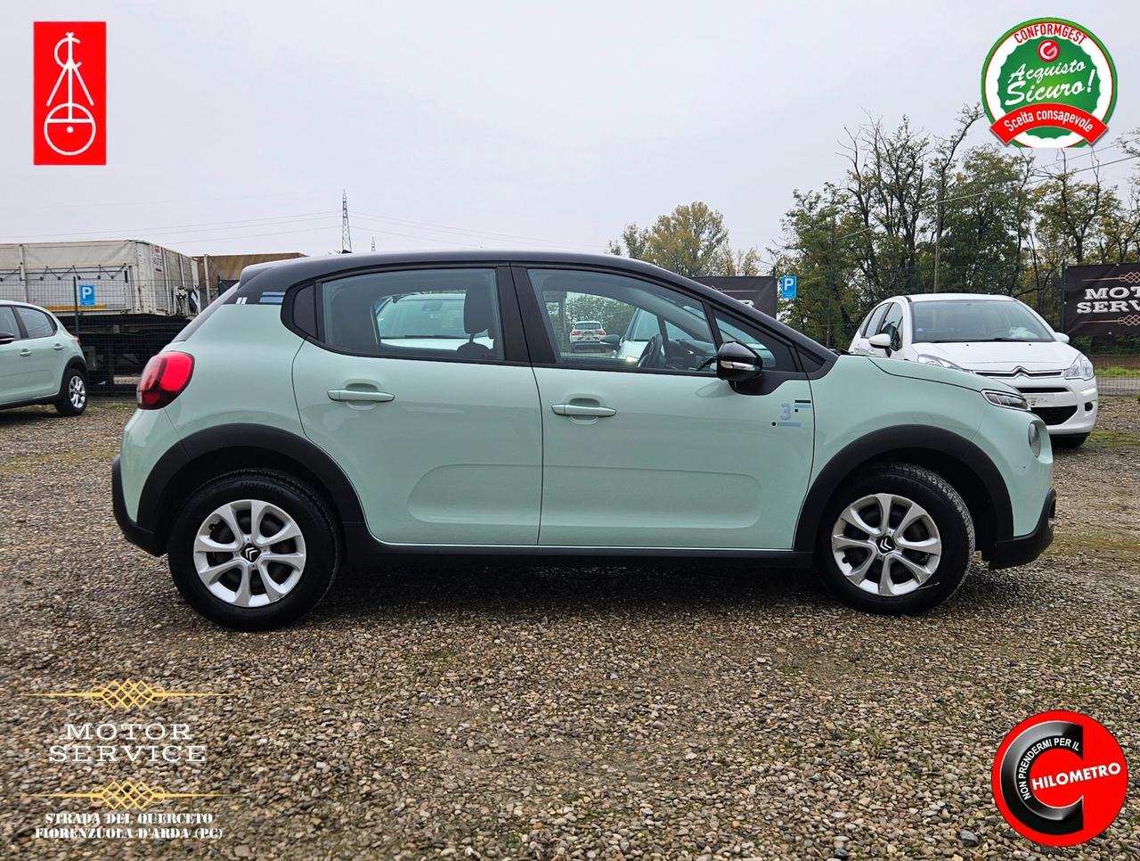 Citroen C3 verde TIFFANY 1.2 benz 66000KM DA 99€ MESE