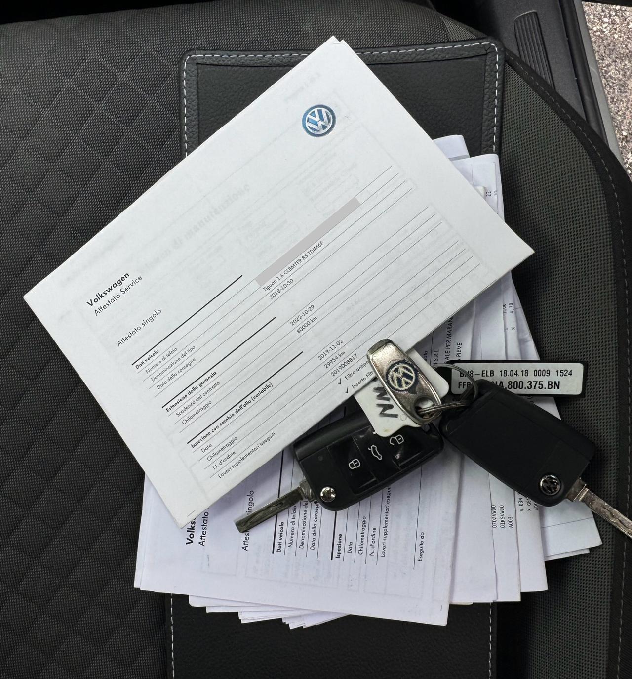 Tiguan 1.6 TDI RLINE BlueMotion rline PERFETTA CERTIFICATA