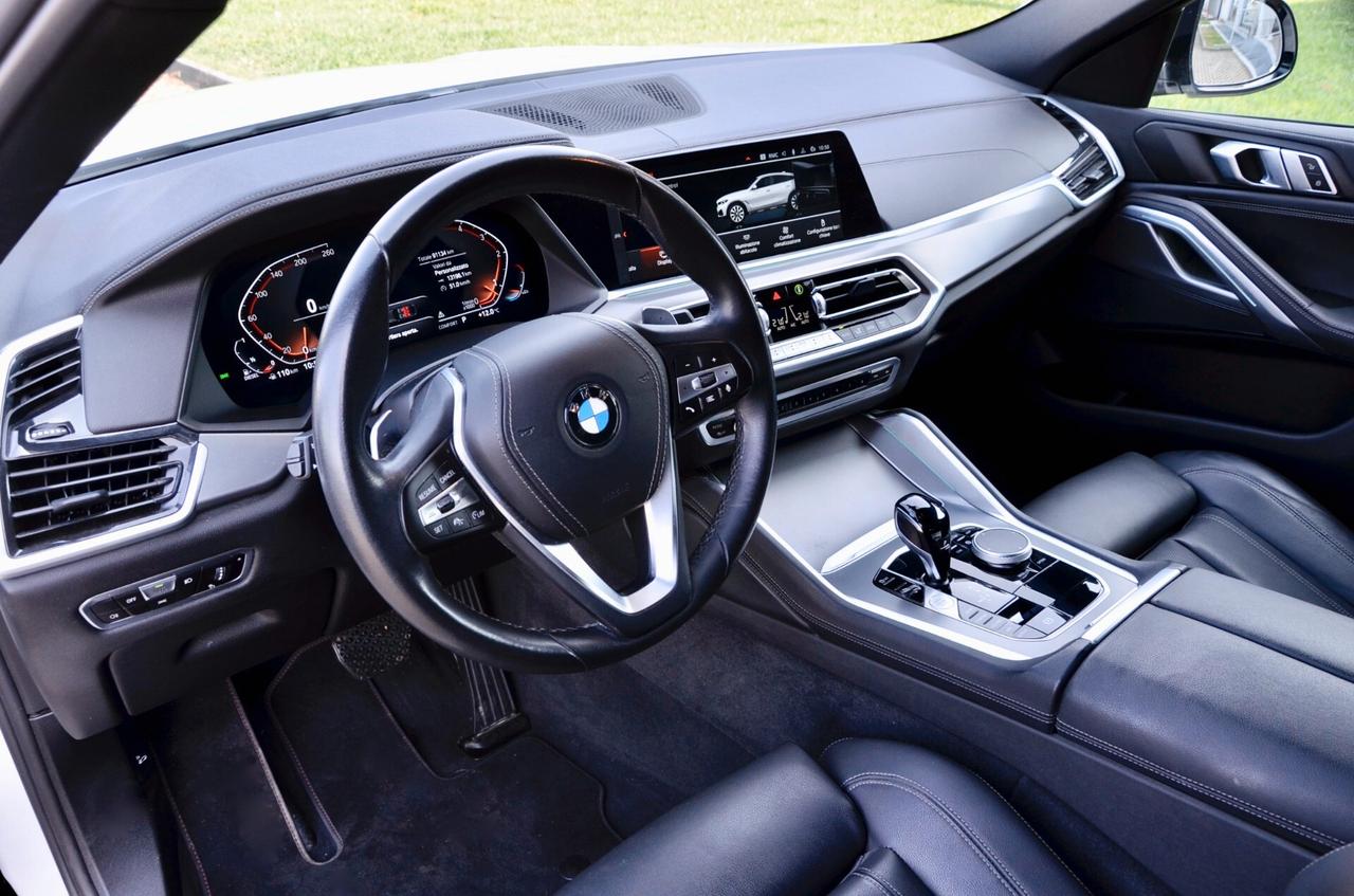 BMW X6 XDRIVE30d MHEV 48V XLINE 286cv AUTO, GARANZIA UFF BMW, UNICOPROPRIETARIO, SERVICE BMW, UFF ITALIANA, 22", EURO 6D, PERMUTE