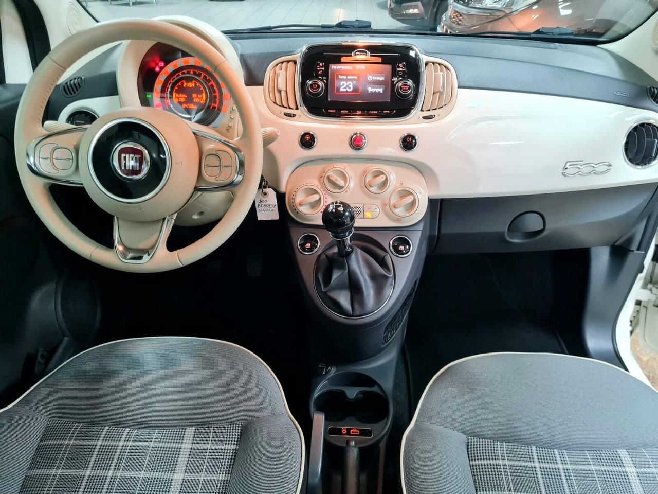 FIAT 500 1.2 BENZINA 69CV LOUNGE OK NEOPATENTATI