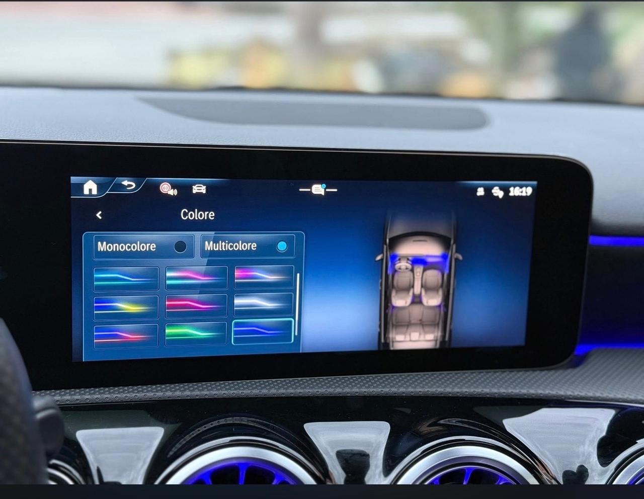 Mercedes-benz A 180 d Automatic AMG Led Tetto Apribile Pelle Navy Camera 360*Bi Xenon