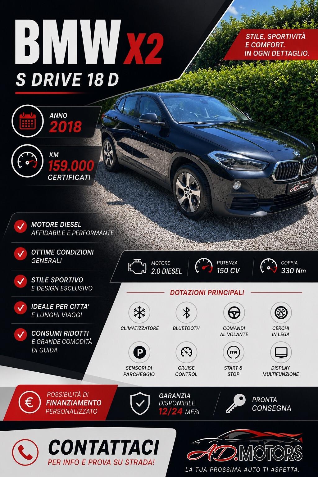 Bmw X2 sDrive18d Advantage