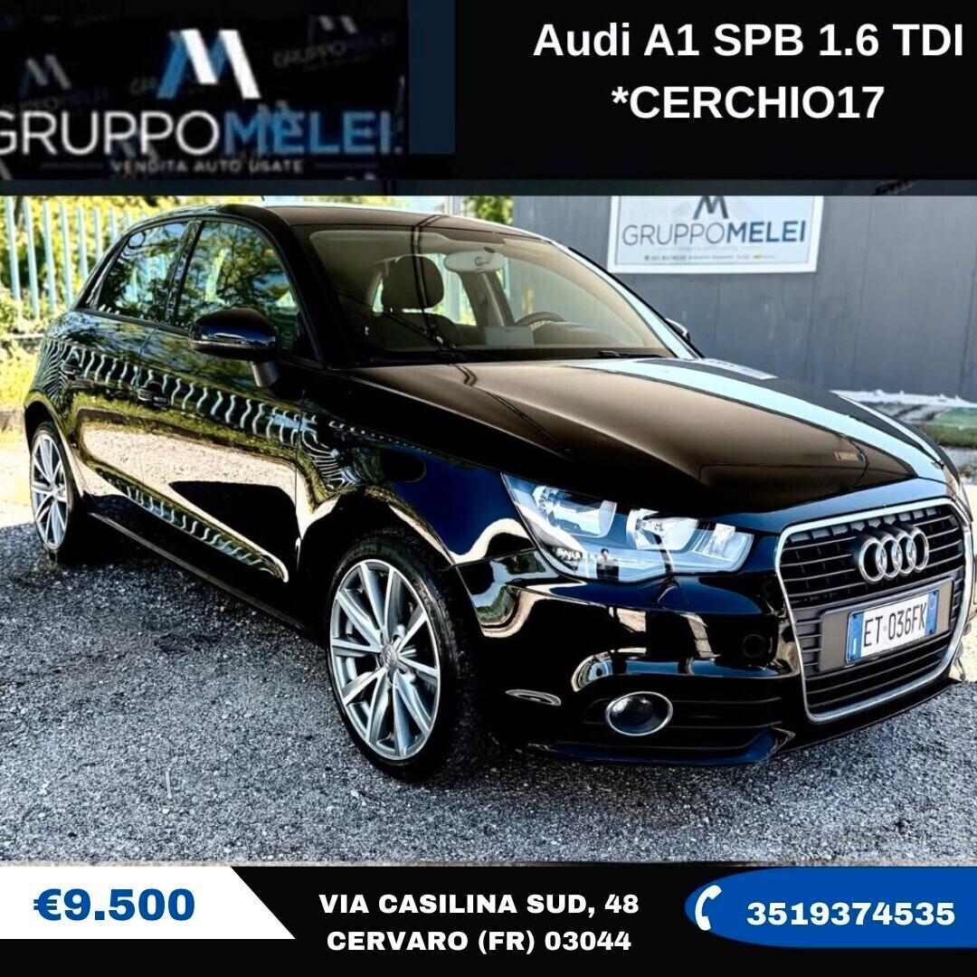 Audi A1 SPB 1.6 TDI *CERCHIO17
