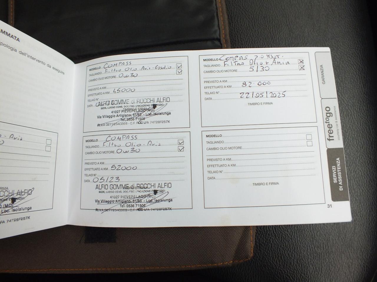 JEEP COMPASS 2.0MJT-140 CV 4X4 MANUALE NIGHT EAGLE