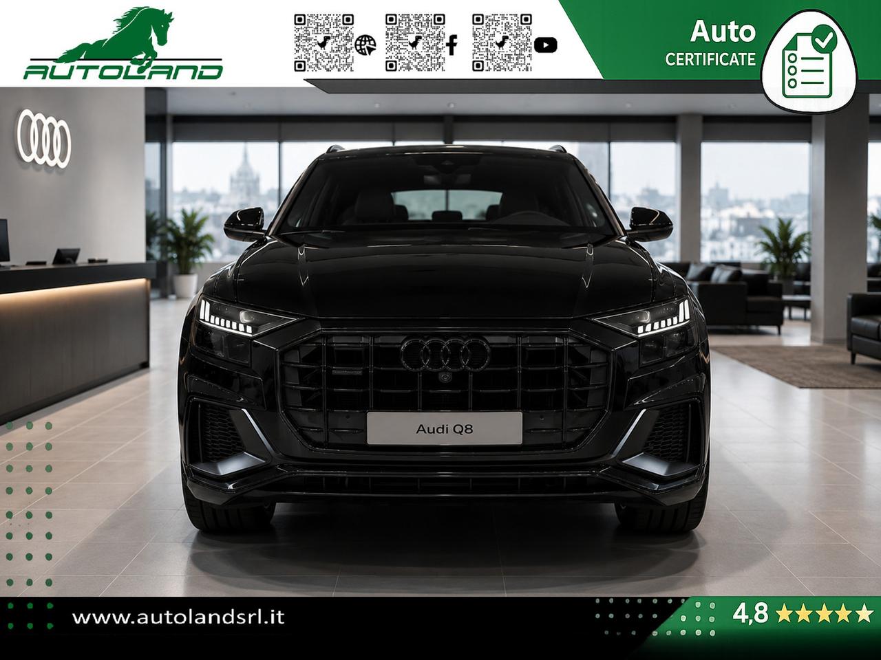 Audi Q8 50 3.0 286cv S-line Pelle Totale*Matrix*iva det
