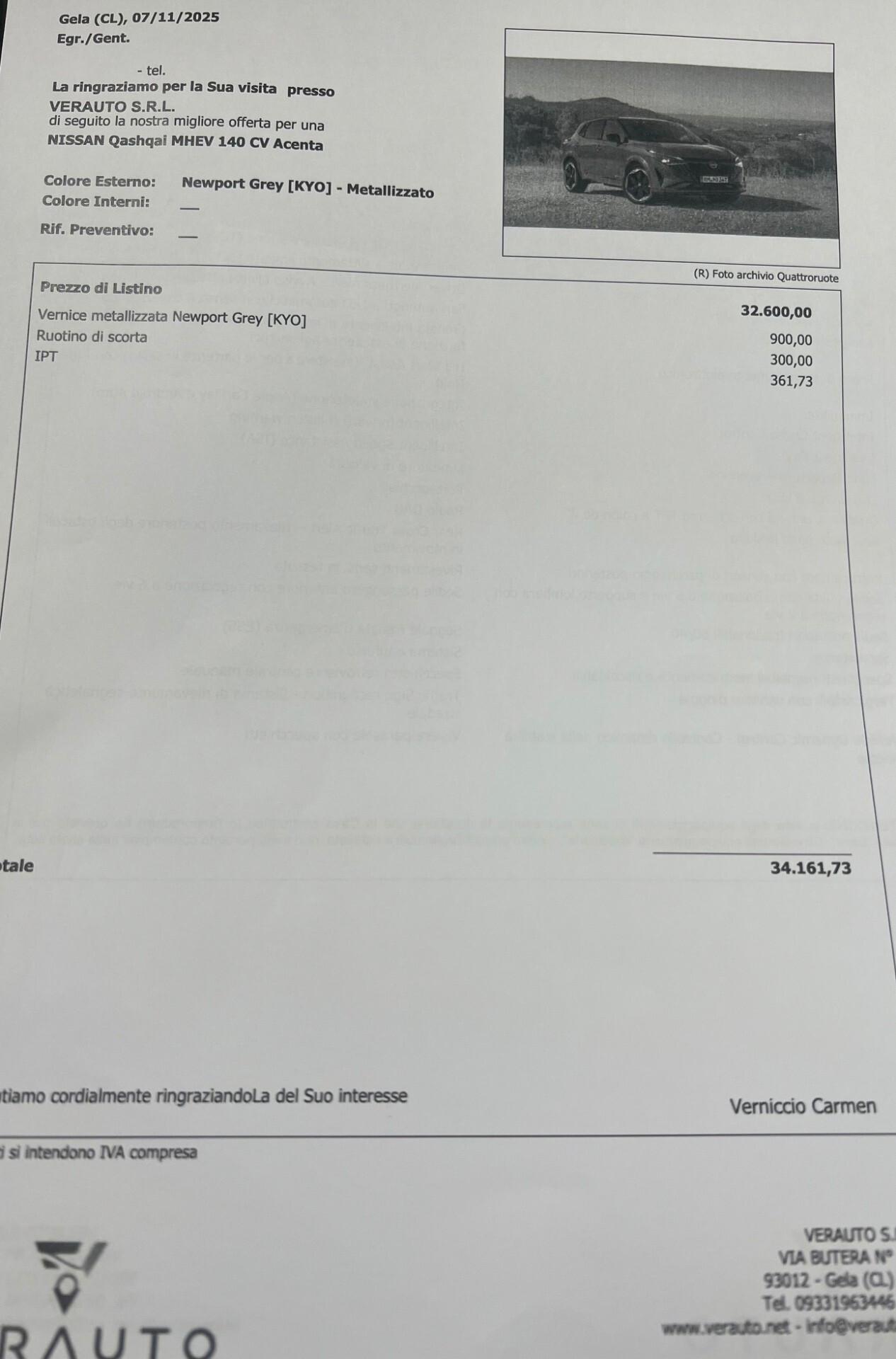 Nissan Qashqai MHEV 140 CV Acenta Super Offerta T-Stock