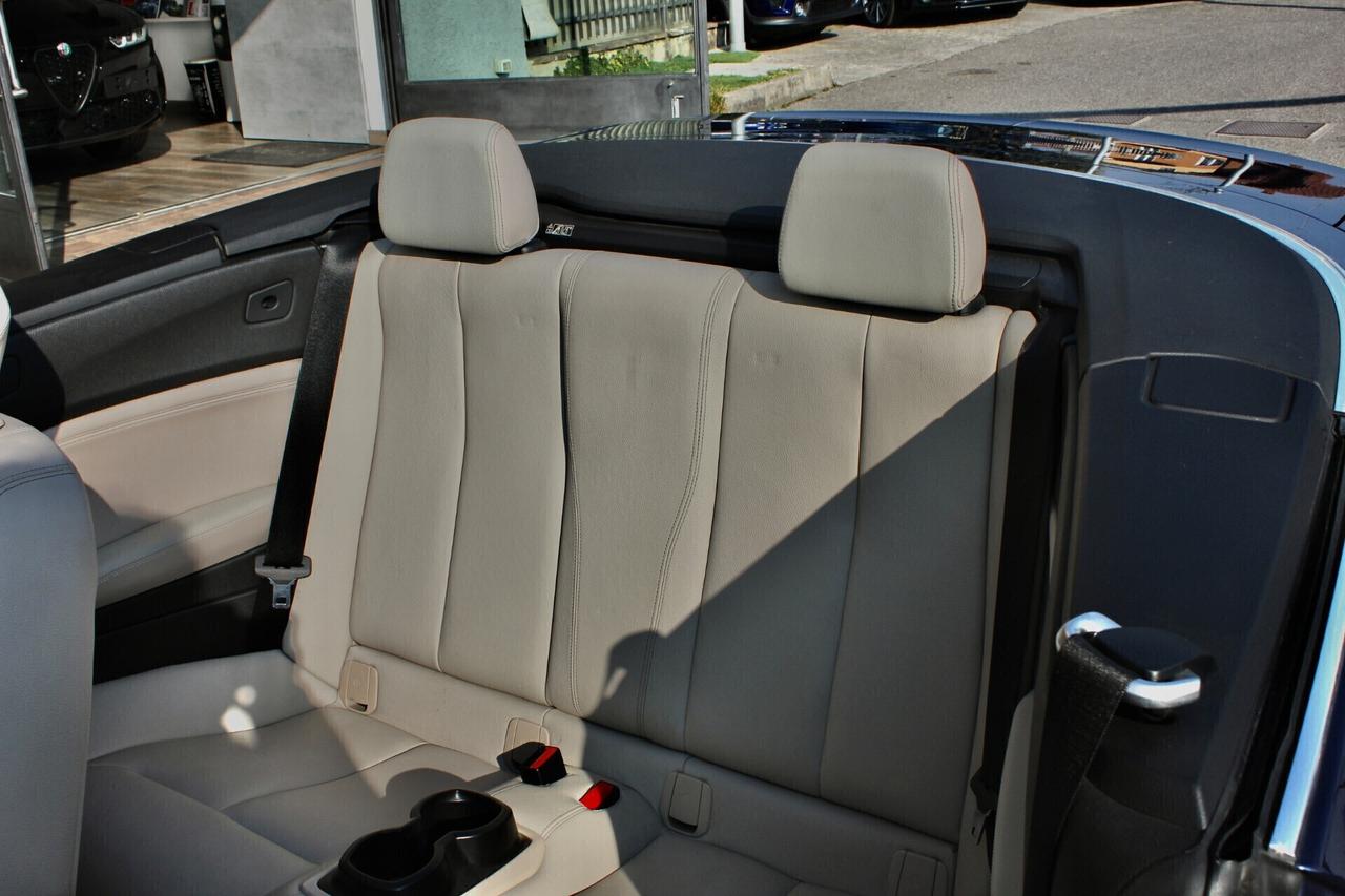 Bmw 220 d CABRIO LUXURY STEPTRONIC SPORT SENSORI ANT/POST
