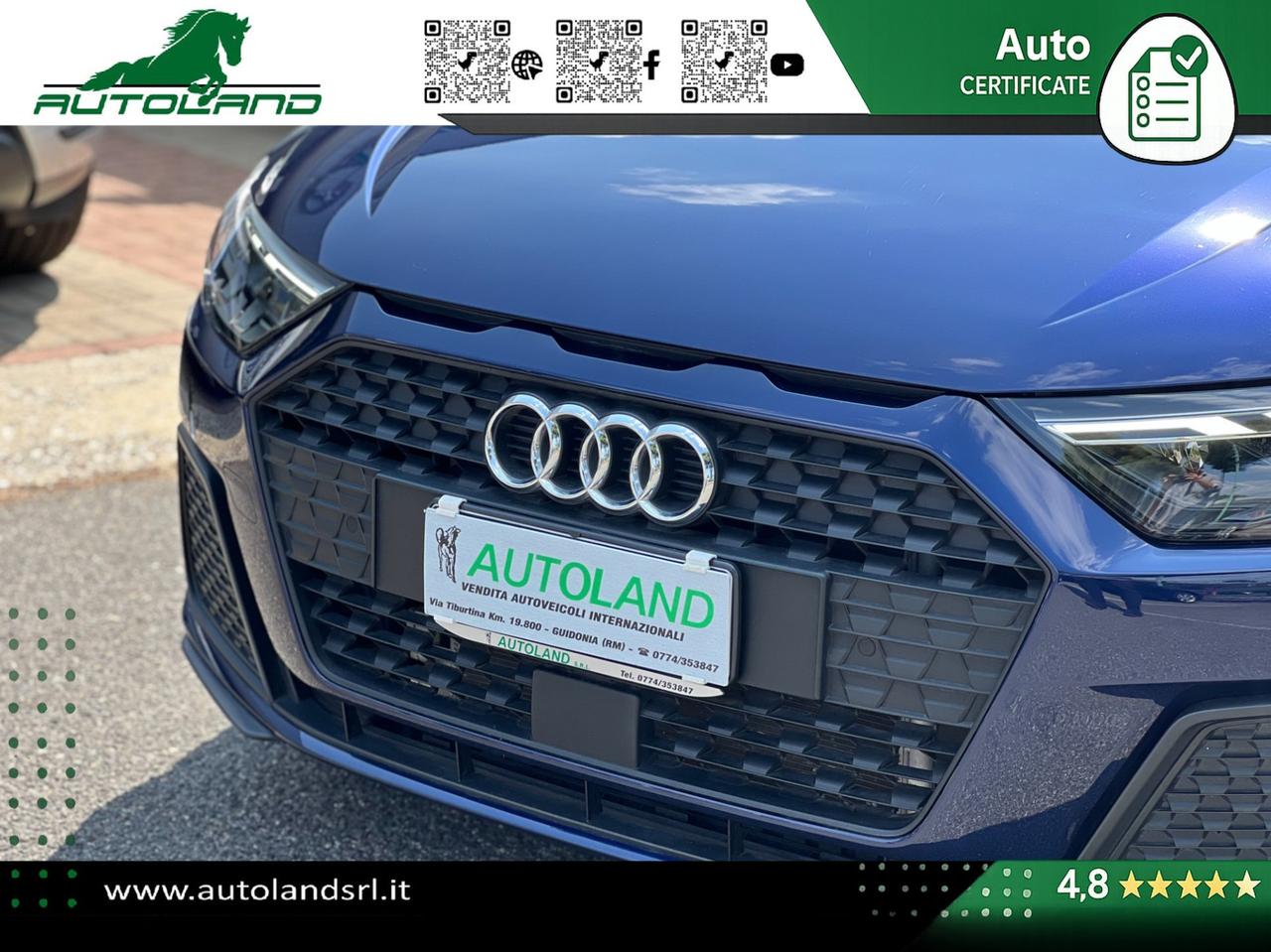 Audi A1 Sportback 30 1.0 tfsi Admired 110cv