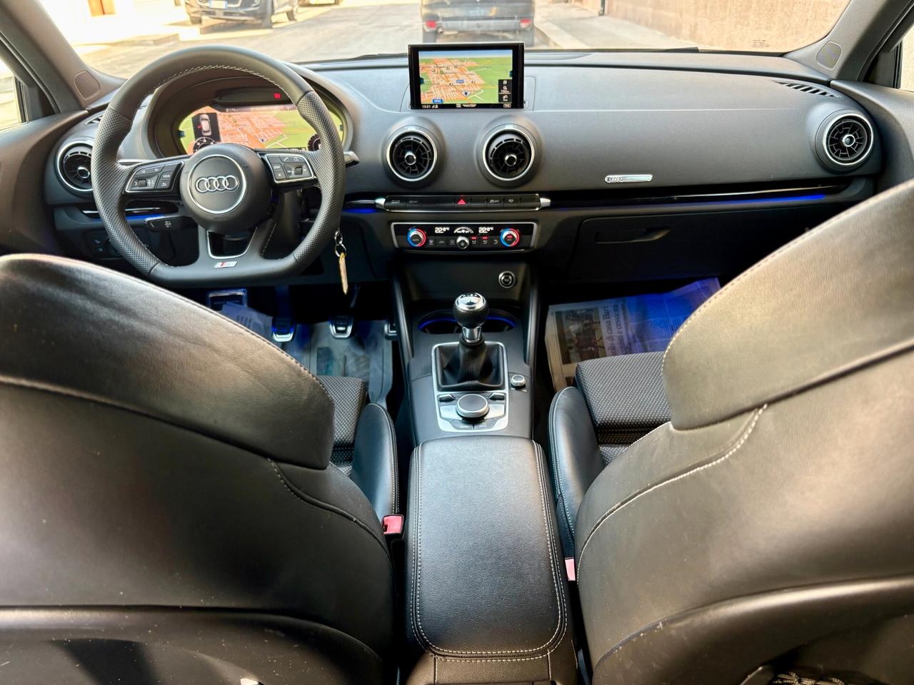 Audi a3 SPB 1.6 tdi 116cv -"S-LINE x 2- VIRTUAL"-'20
