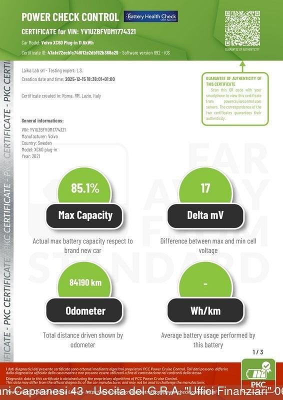 Volvo XC60 XC60 T6 Recharge Plug-in Hybrid AWD Inscription