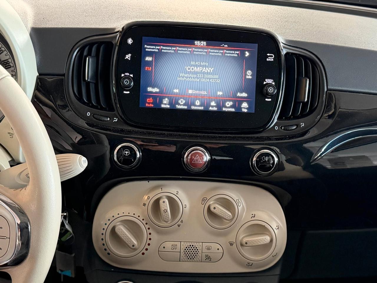 Fiat 500 1.2 69 cv. LOUNGE (Tetto Panorama)