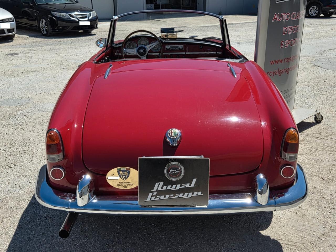 ALFA ROMEO GIULIETTA SPIDER 1.3 2° S. -ASI TARGA ORO -