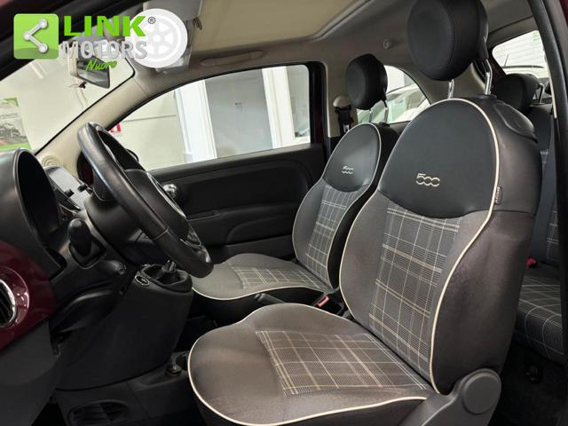 FIAT 500 1.2 Riva NEOP, KM CERT, TETTO, PELLE.