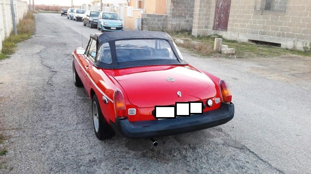 Mg MGB Roadster 1.8cc, anno 1978, certificata ASI