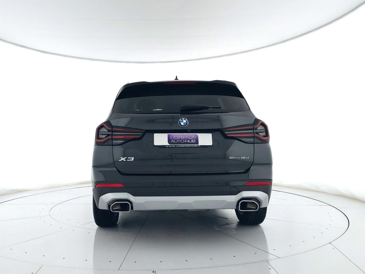 BMW X3 sdrive18d mhev 48V auto FULL LED+PELLE+CAMERA