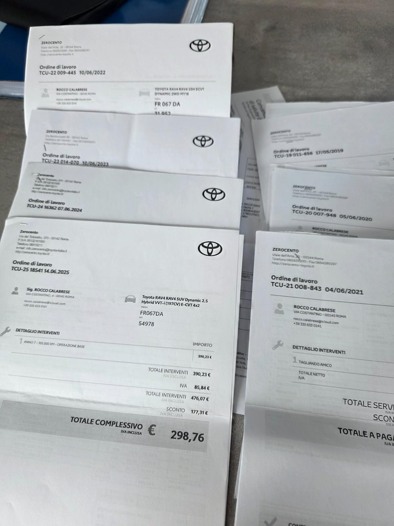 Toyota RAV 4 RAV4 2.5 Hybrid 2WD Lounge Uniproprietario
