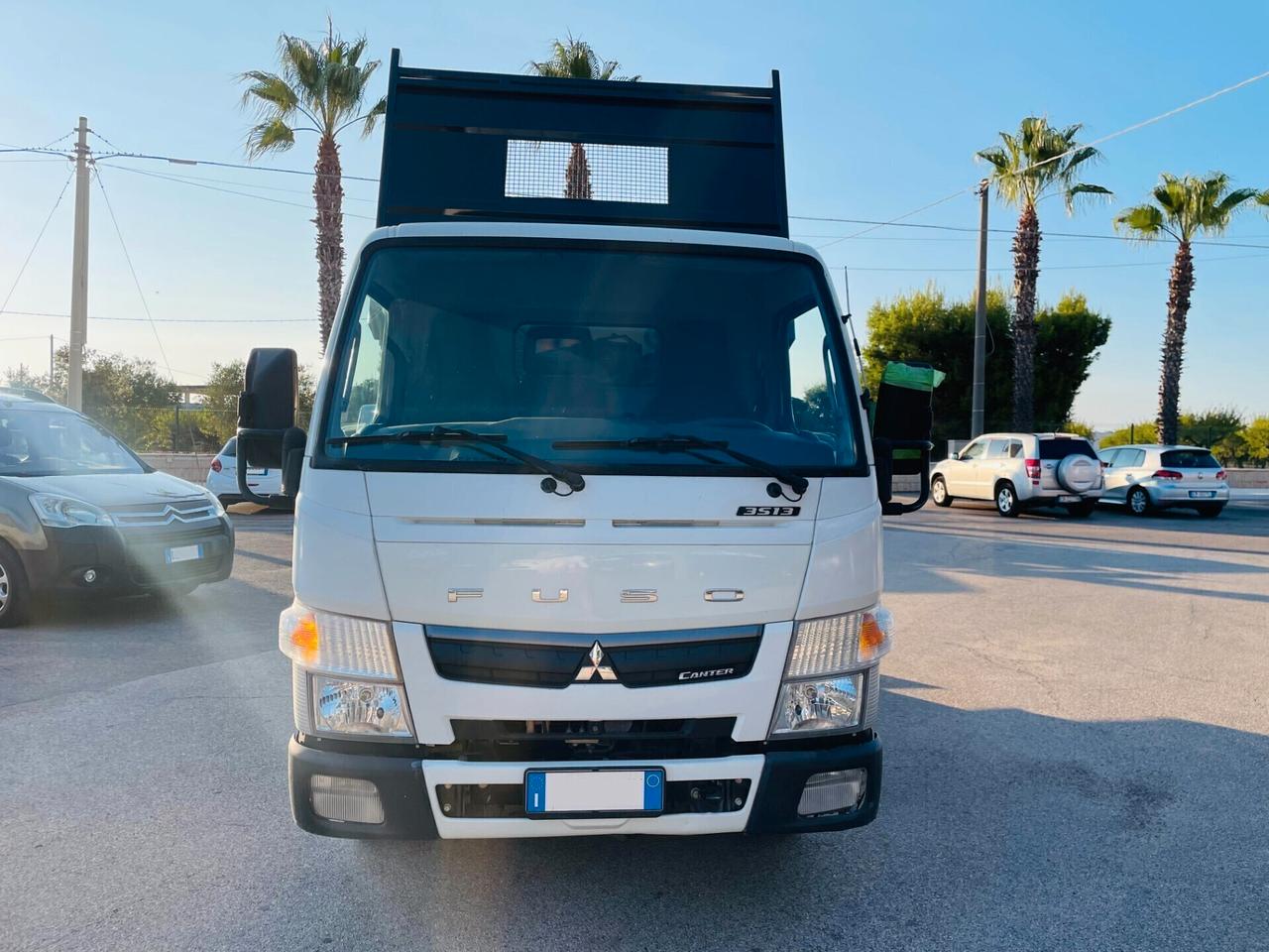 Mitsubishi Canter FUSO 35 CON RIBALTABILE TRILATERALE NUOVO PATENTE B EURO 6
