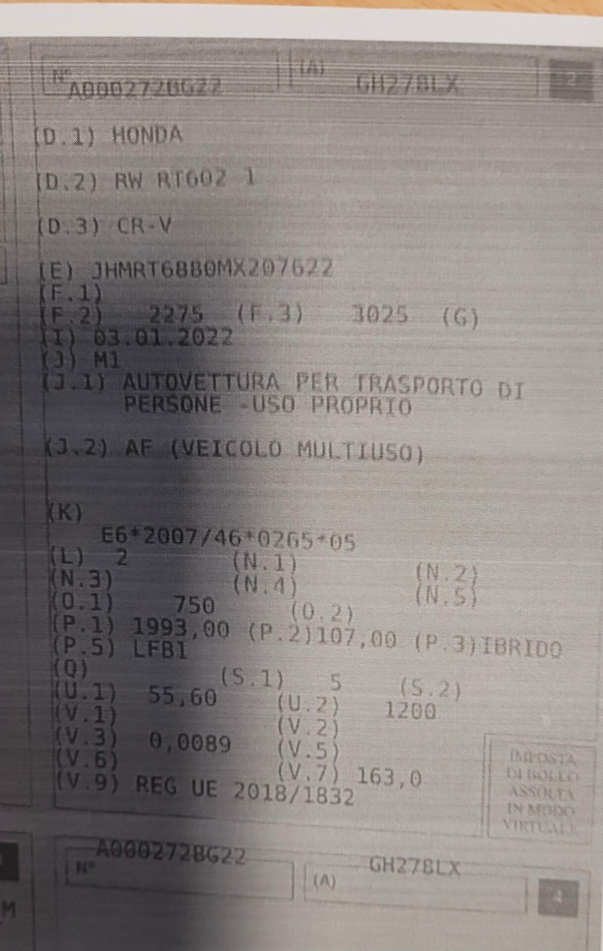 Honda CR-V 4x4 .. tetto apribile .. garanzia fino 2030 ..