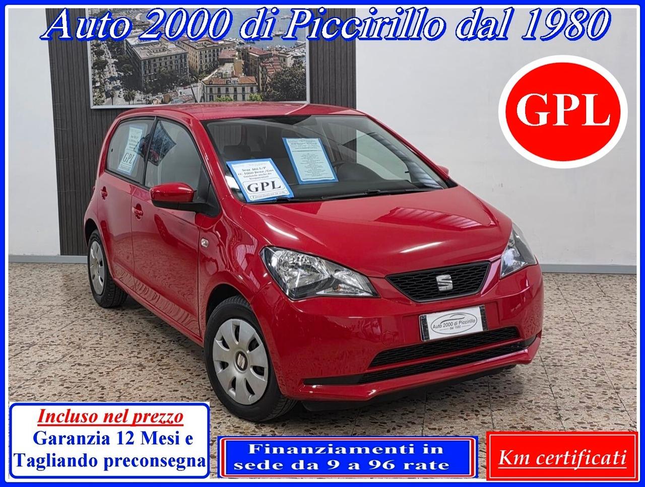 Seat Mii 5/P 1000 con GPL Garanzia 12 mesi