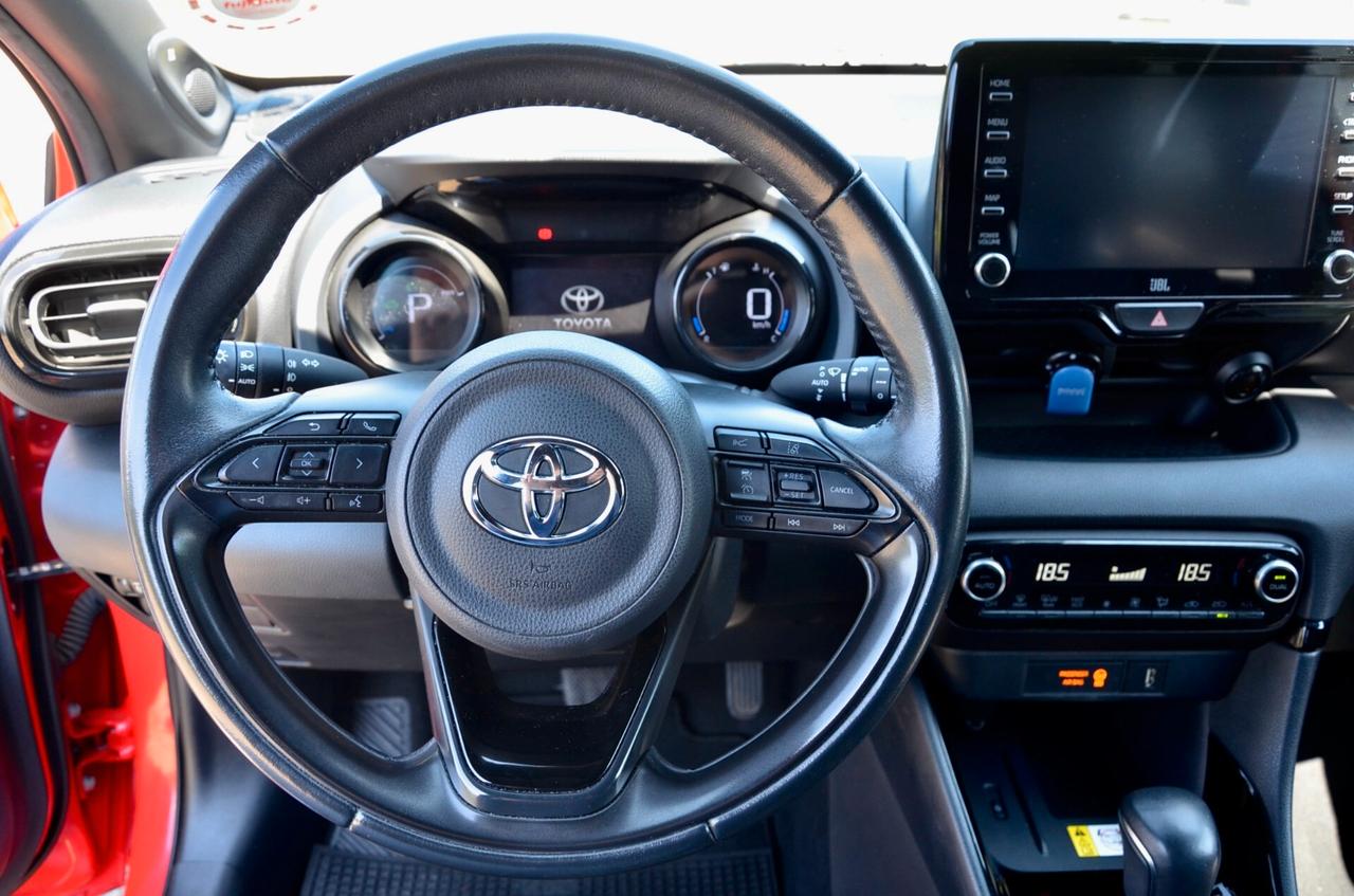 TOYOTA YARIS 1.5h PREMIERE CVT 92cv, SERVICE UFF TOYOTA, UFF ITALIANA, EURO 6D, APPLE ANDROID, NAVI, PERMUTE