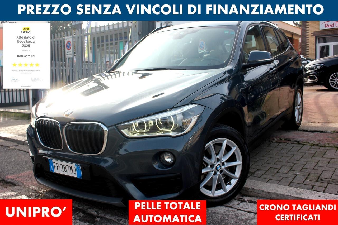 BMW X1 20d AUTOMATICO UNIPRO CRONO TAGLIANDI FULL LED TEC