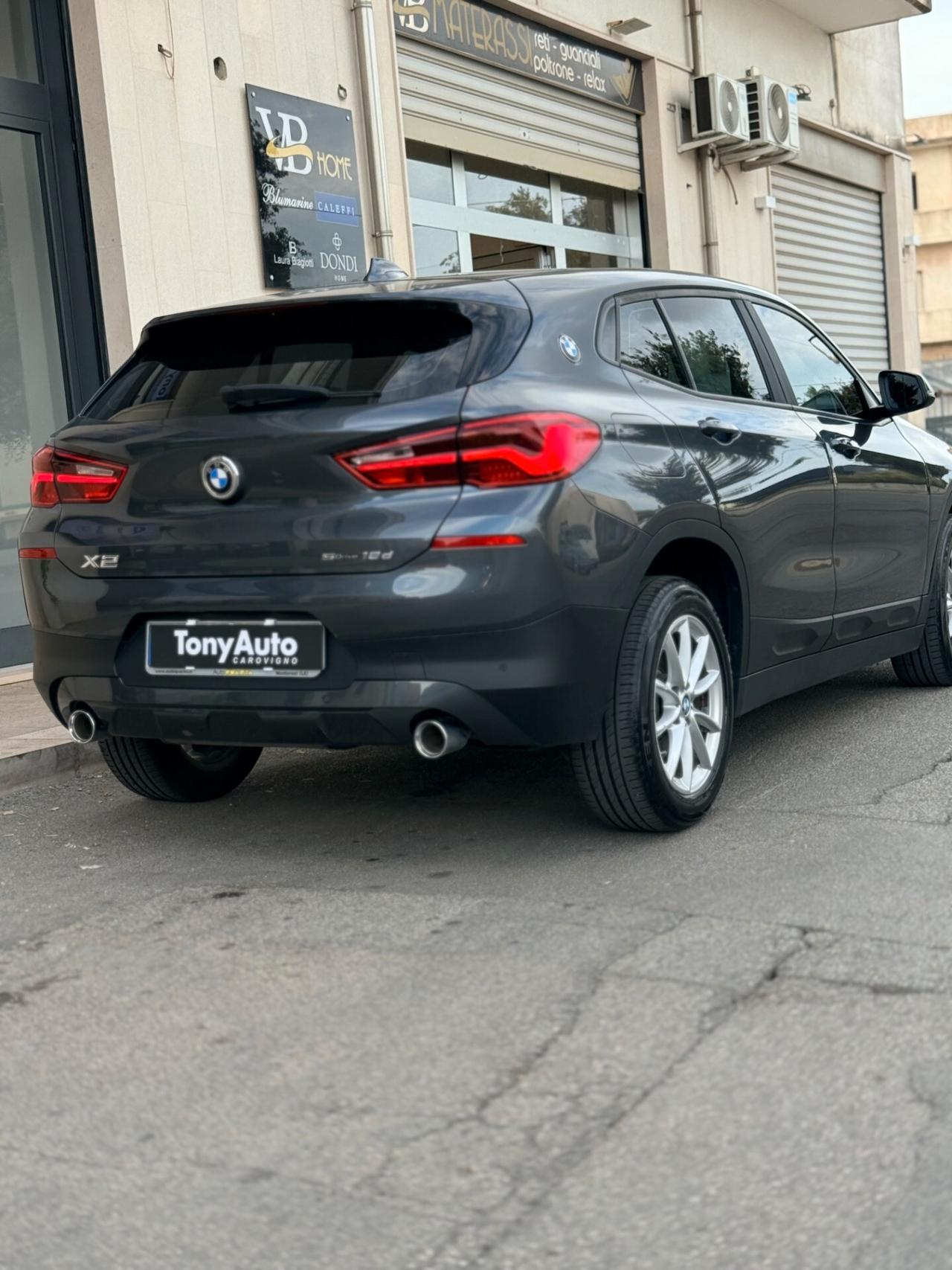 Bmw X2 sdrive18d auto NAVI,ANDROID AUTO,BLUETOOTH,SENSORI DI PARCHEGGIO,BLOCK SHAFT,FULL LED,PORTELLONE AUT