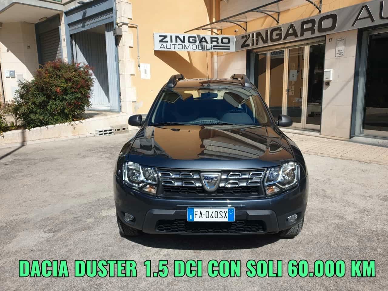 DACIA DUSTER 1.5 DCI 110 CV 2WD CON SOLO 59.000 KM NAVI CERCHI