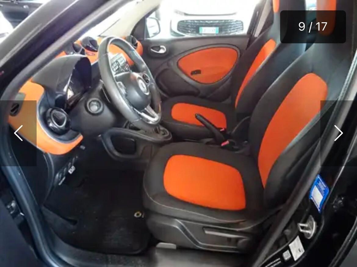 SMART FORFOUR 1000 BENZINA AUTOMATICA KM CERTIFICATI UNICO PROPRIETARIO 2016