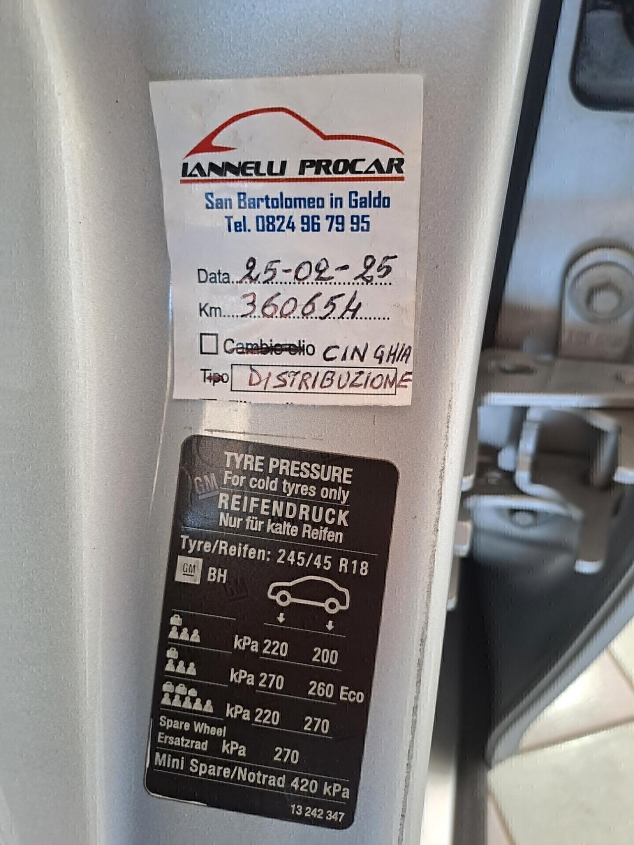 Opel Insignia 2.0 CDTI 160 CV TAGLIANDATA