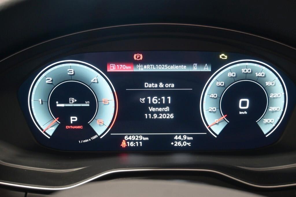 AUDI A4 AVANT 35 TDI 163CV S-TRONIC BUSINESS ( FARI LED - VIRTUAL COCKPIT - ADAPTIVE CRUISE - NAVI - MIRROR - PDC - TELECAMERA POST. - CERCHI 17 )