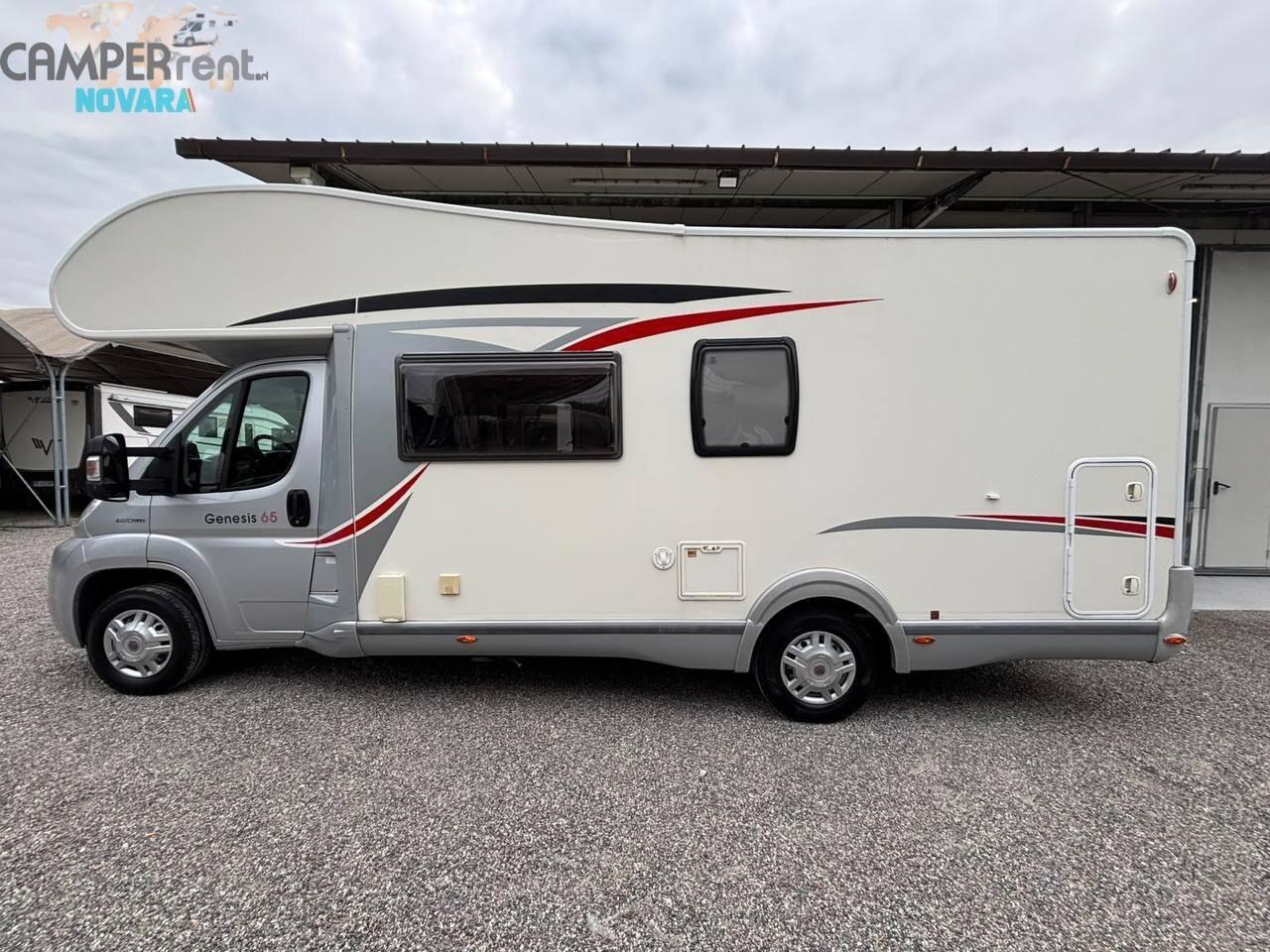 CHALLENGER GENESIS 65 - mansardato con doppia Dinette e letti a castello in coda