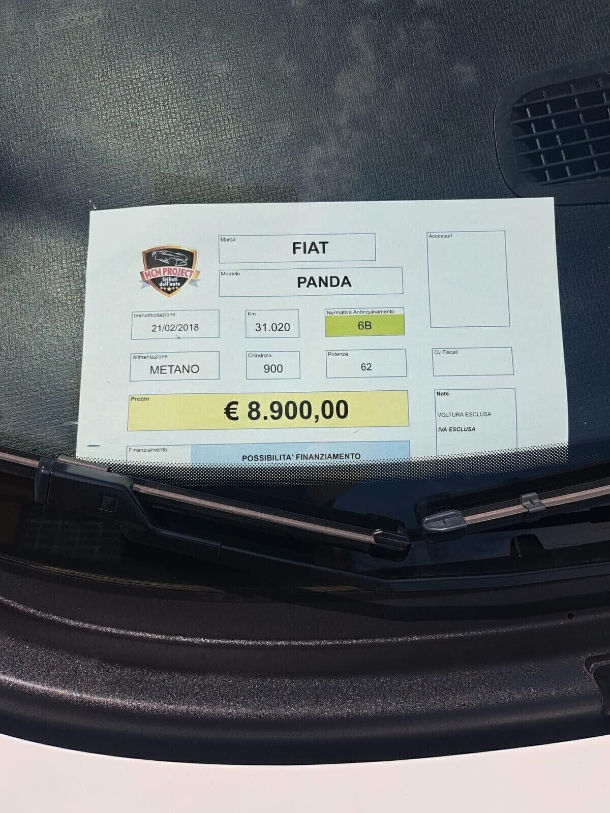 FIAT PANDA 0.9 METANO TWINAIR TURBO