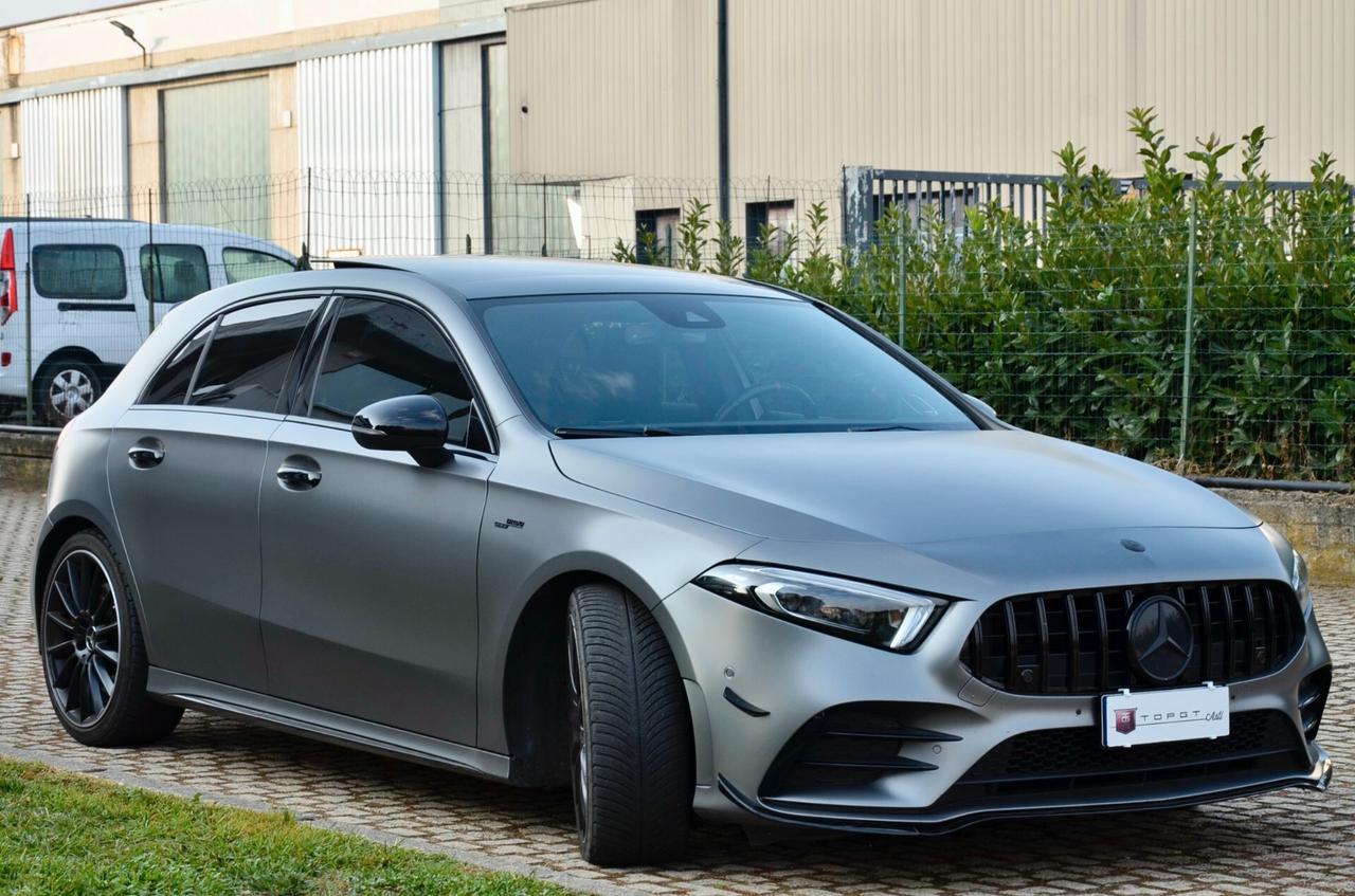 MERCEDES-BENZ A 35 AMG RACE EDITION 4MATIC 306cv AUTO, ECCELLENTI CONDIZIONI, UFF ITALIANA, EURO 6D, TETTO, NIGHT PACK, HI-FI BURMESTER, SCARICO, SOSPENSIONI ADATTIVE, MULTIBEAM, 19", PERMUTE