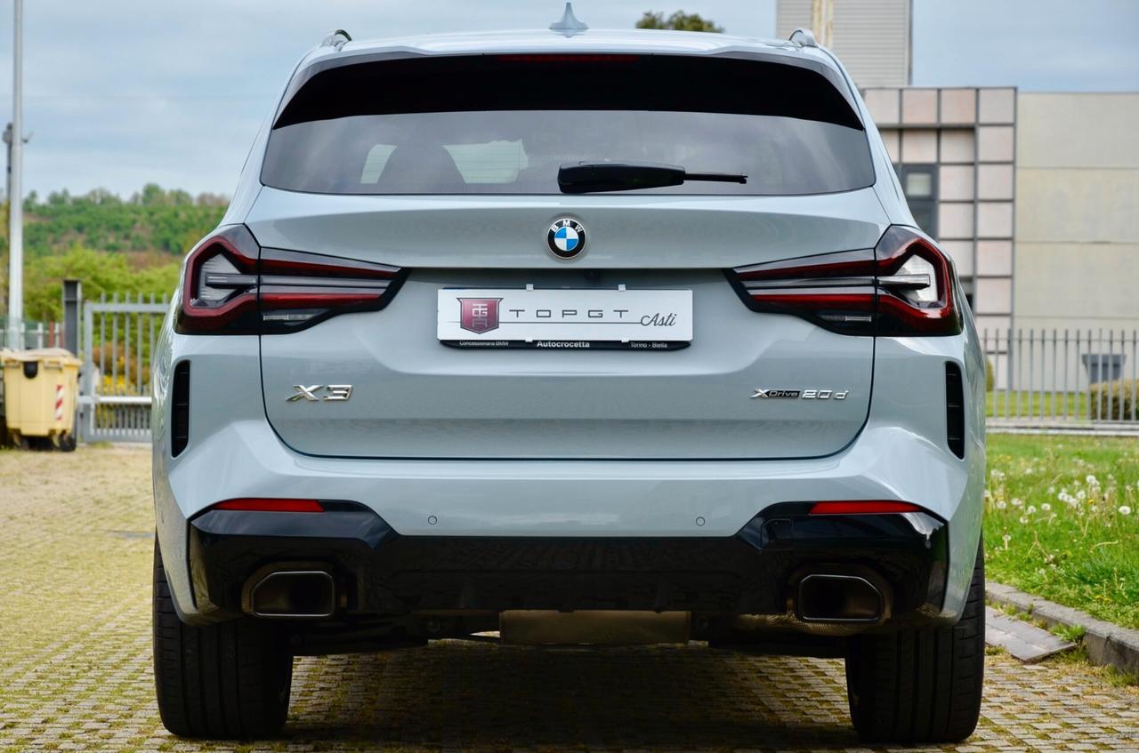 BMW X3 XDRIVE20d MHEV 48V MSPORT 190cv AUTO, IVA ESPOSTA, GARANZIA UFF BMW, UNCOPROP, UFF ITALIANA, 20", TETTO, PERMUTE