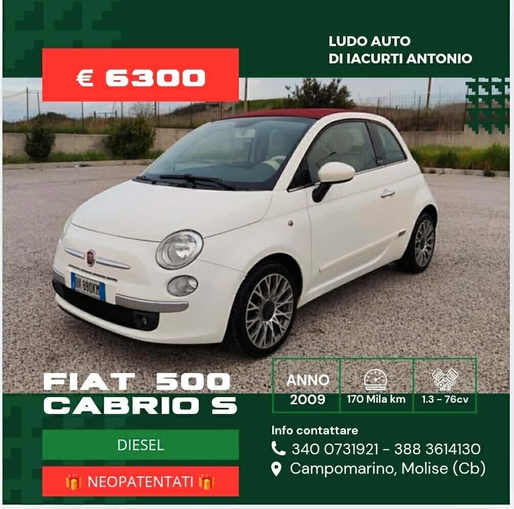 Fiat 500 1.3 Multijet 16V 75 CV Sport Cabrio
