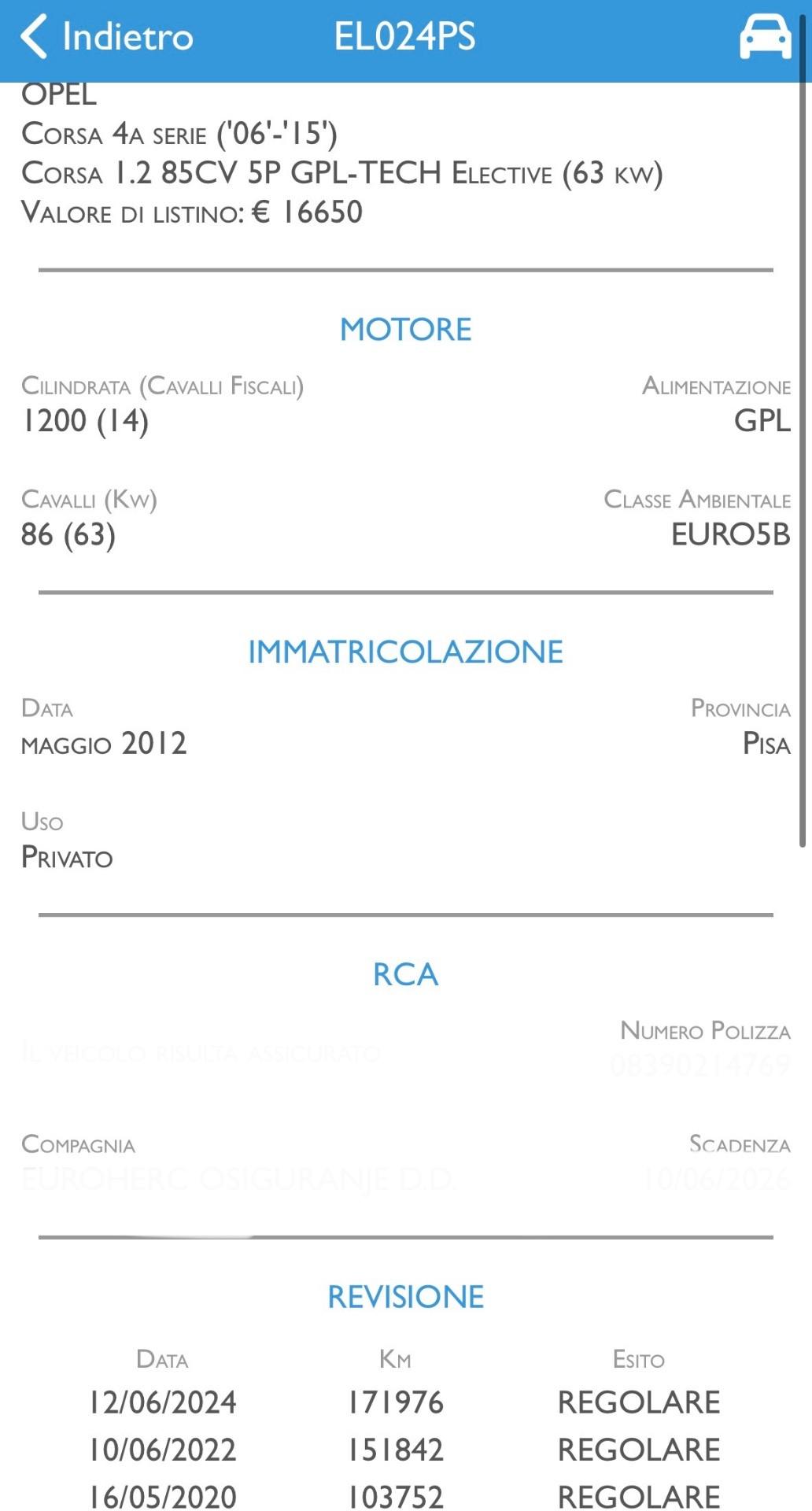 OPEL CORSA 1.2 GPL VALIDO FINO 2032 - NEOPATENTE