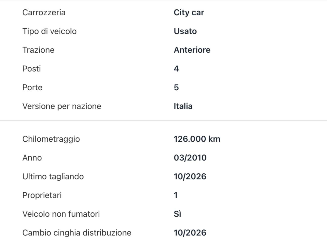 Fiat Panda 1.2 Dynamic Natural Power Mamy Si Neopatentati