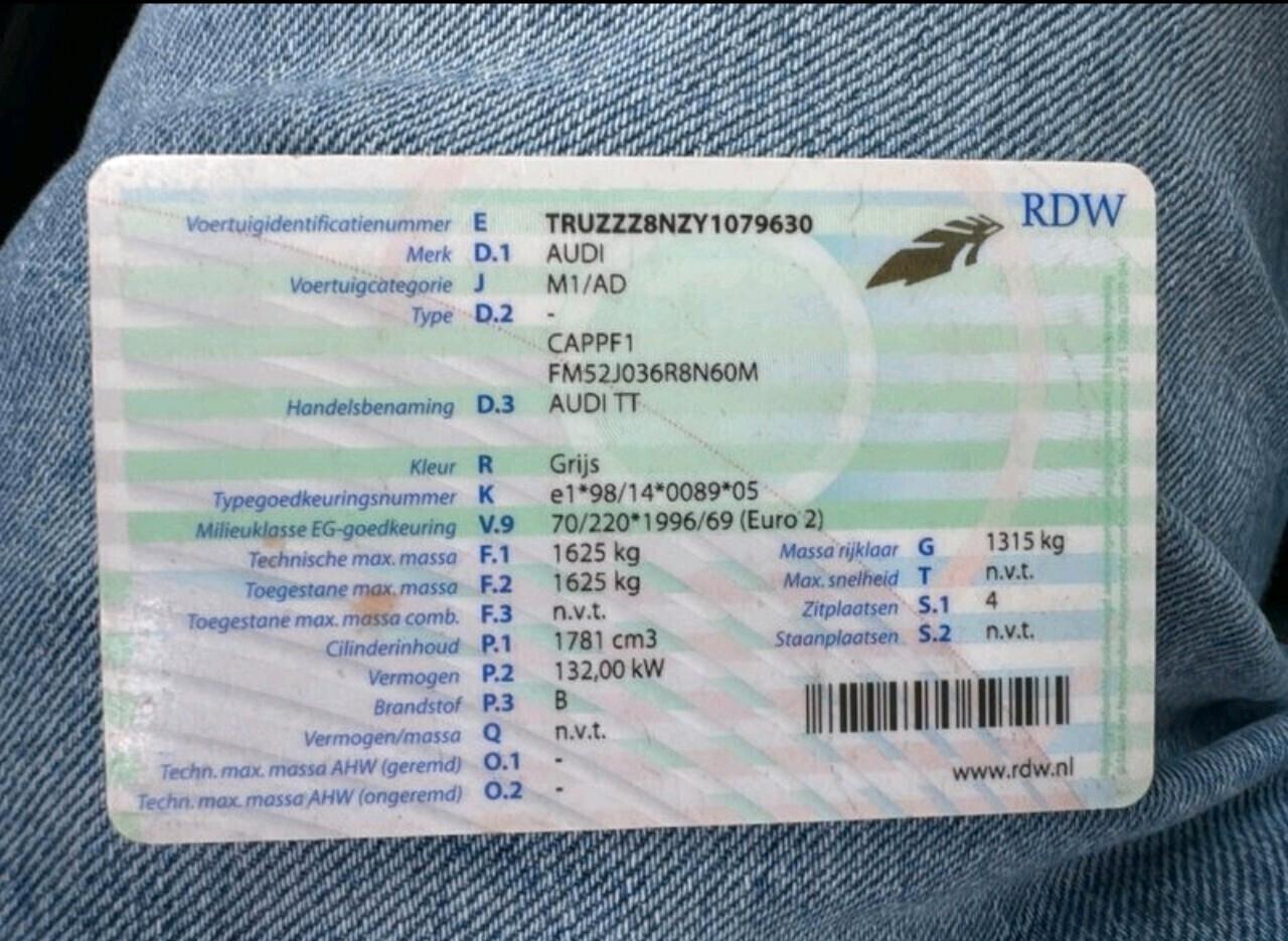 Audi TT 1.8 20V 180CV IMMATRICOLAZIONE COMPRESA PREZZO NON TRATTABILE .