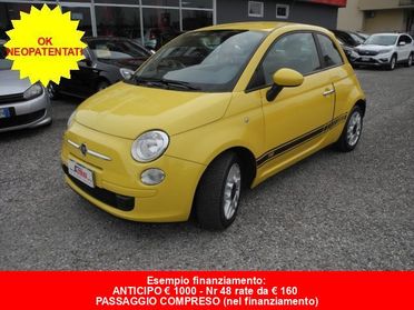 FIAT 500 1.2 69cv Sport Edition -OK NEOPATENTATI-DA VETRINA