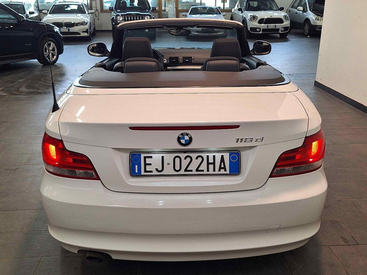 BMW 118d 2.0 143CV CABRIO - UNICO-PROPRIETARIO - OTTIME CONDIZIONI -
